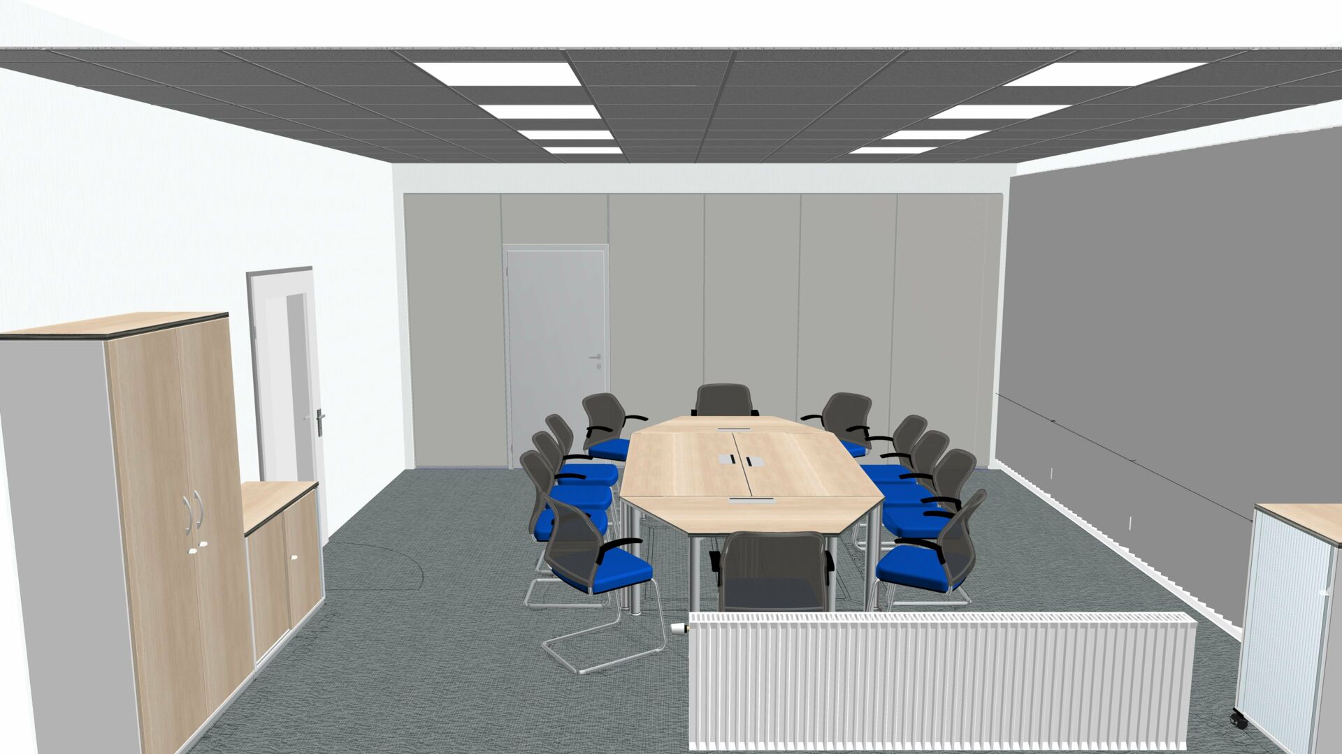 3D Planung für Objekteinrichtung im Konferenz- & Meetingraum - 03